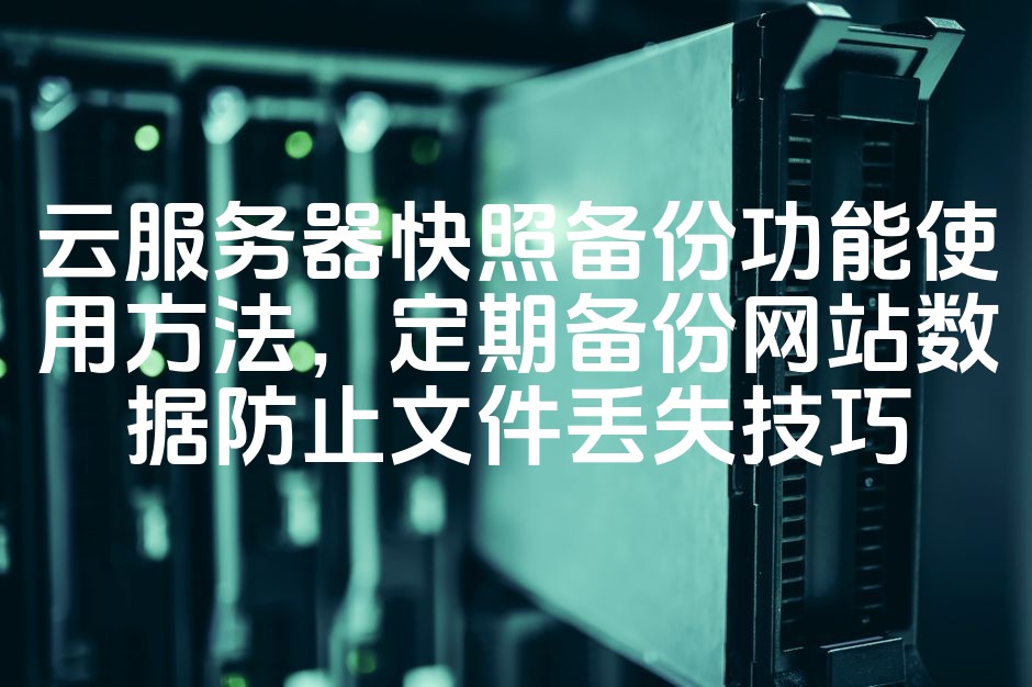 图片[1]-云服务器快照备份攻略：网站数据定期自动备份，防文件丢失技巧详解-七七源码网