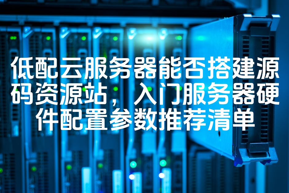 图片[1]-云服务器低配置版搭建源码资源站指南：入门级硬件配置推荐清单-七七源码网