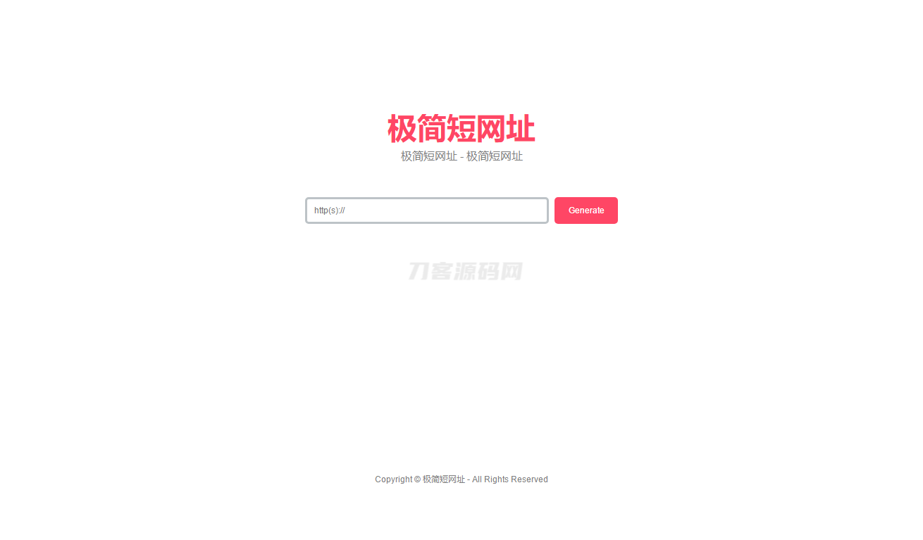 在线短网址生成系统源码 – 简约短链防红域名后台管理-七七源码网
