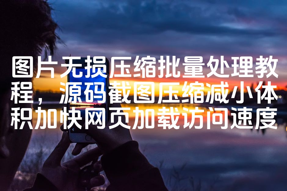 图片[1]-图片无损压缩与批量处理技巧：高效源码截图压缩，助力网页加载速度提升