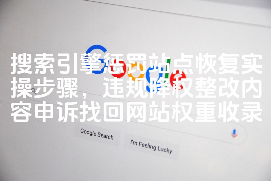 图片[1]-搜索引擎恢复权重与收录：违规降权站点整改申诉全攻略