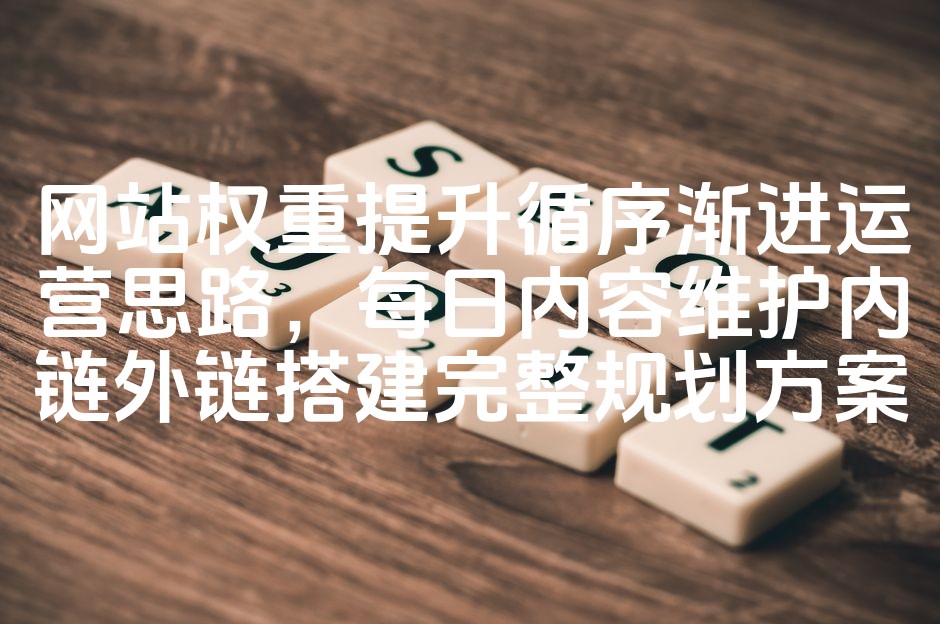 图片[1]-搜索引擎优化：网站权重提升攻略——每日内容维护与内外链搭建全面规划