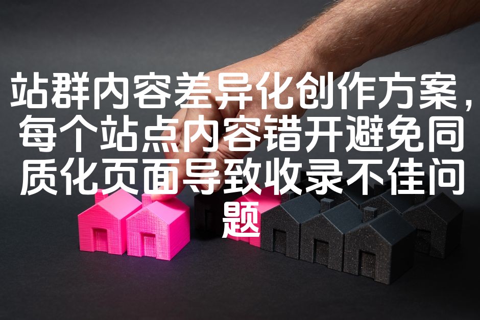 图片[1]-站群SEO优化：差异化内容策略，破解同质化页面收录难题，提升站点收录效果-七七源码网