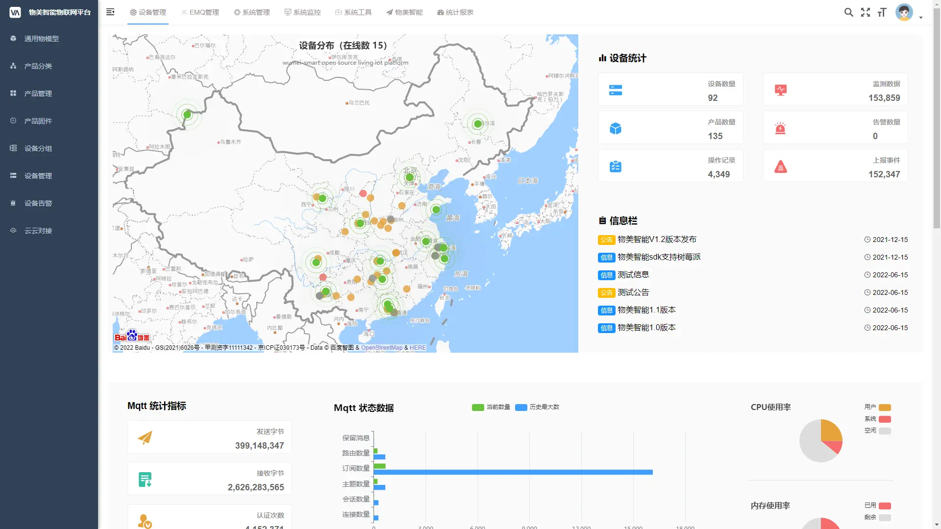 FastBee开源物联网平台 SpringBoot+Vue 图片