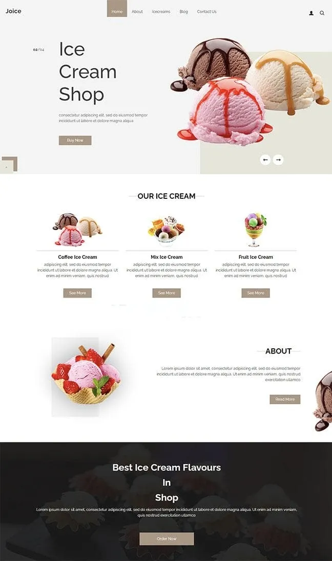 烘焙蛋糕甜品店HTML5网站模板，专业烘焙门店展示源码-七七源码网