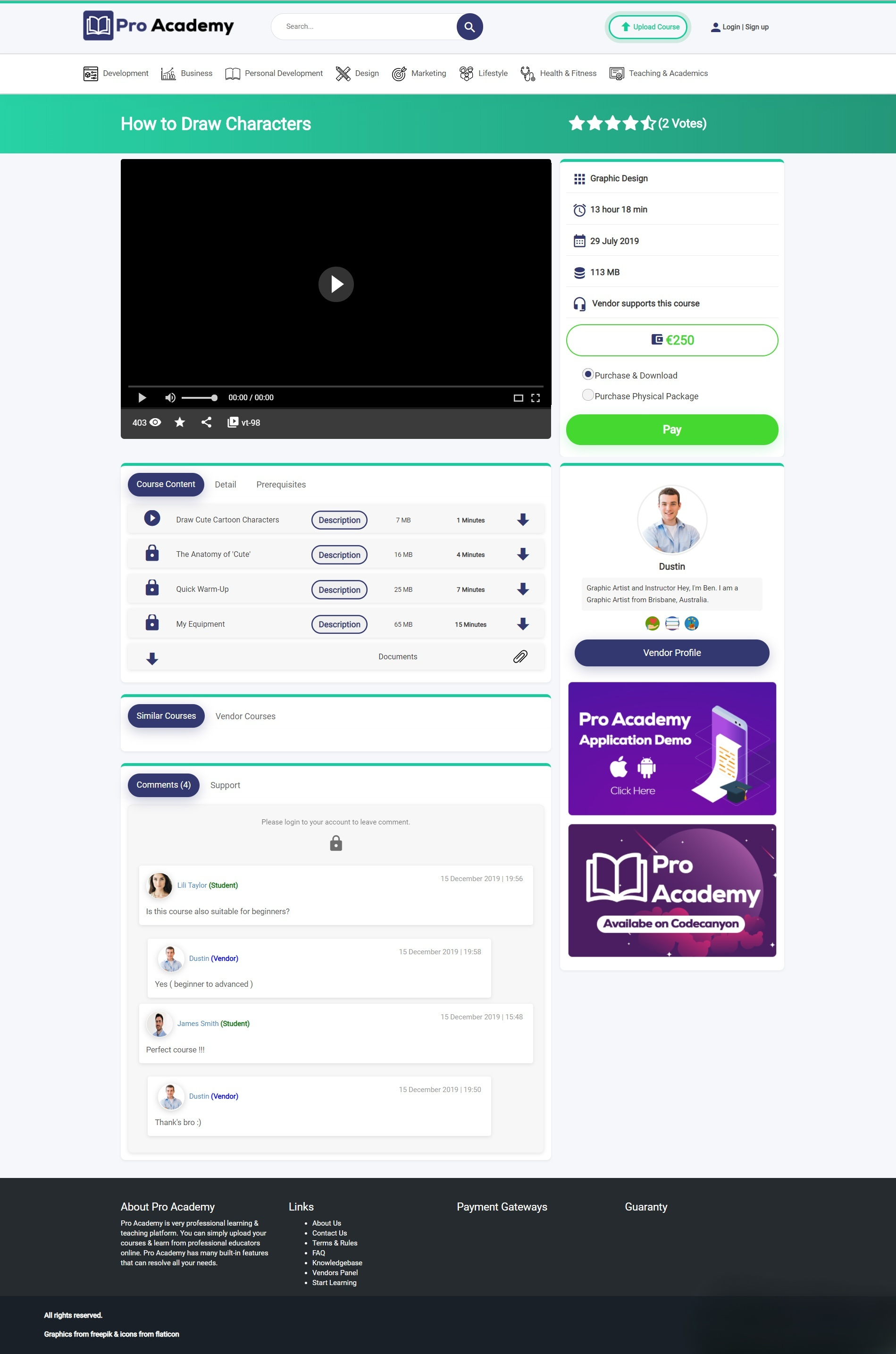 Proacademy PHP在线教育LMS源码 直播课程系统 图片