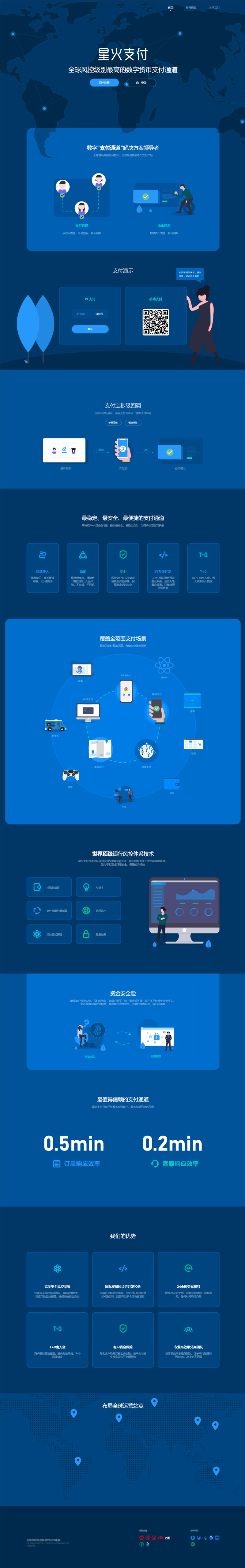 星火支付 USDT承兑系统 PHP源码 数字货币支付平台-七七源码网