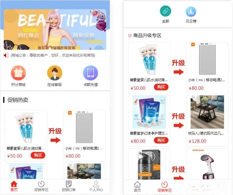 奇偶商城积分系统源码（PHP版）——独立代理后台解决方案-七七源码网