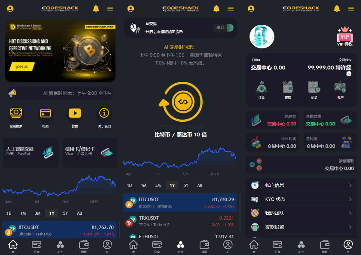 AI量化投资源码 + 海外版区块链理财交易所源码 + AI交易源码 —— 一站式智能投资解决方案源码-七七源码网