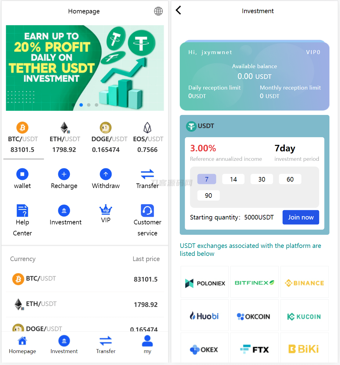 USDT多语种投资理财系统源码 – 海外区块链金融平台源码-七七源码网