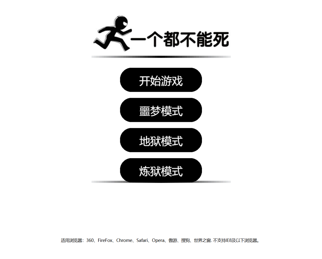 一个都不能死网页版自适应游戏源码 图片 一个都不能死网页版自适应游戏源码 图片