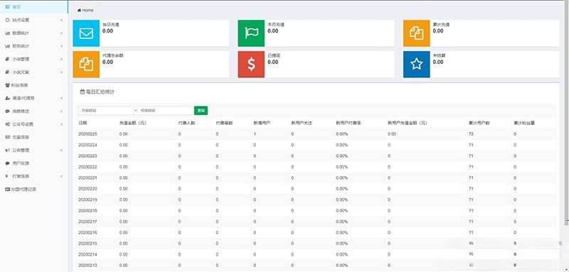 ThinkPHP小说阅读系统源码 公众号代理分站支付APP打包 图片 ThinkPHP小说阅读系统源码 公众号代理分站支付APP打包 图片