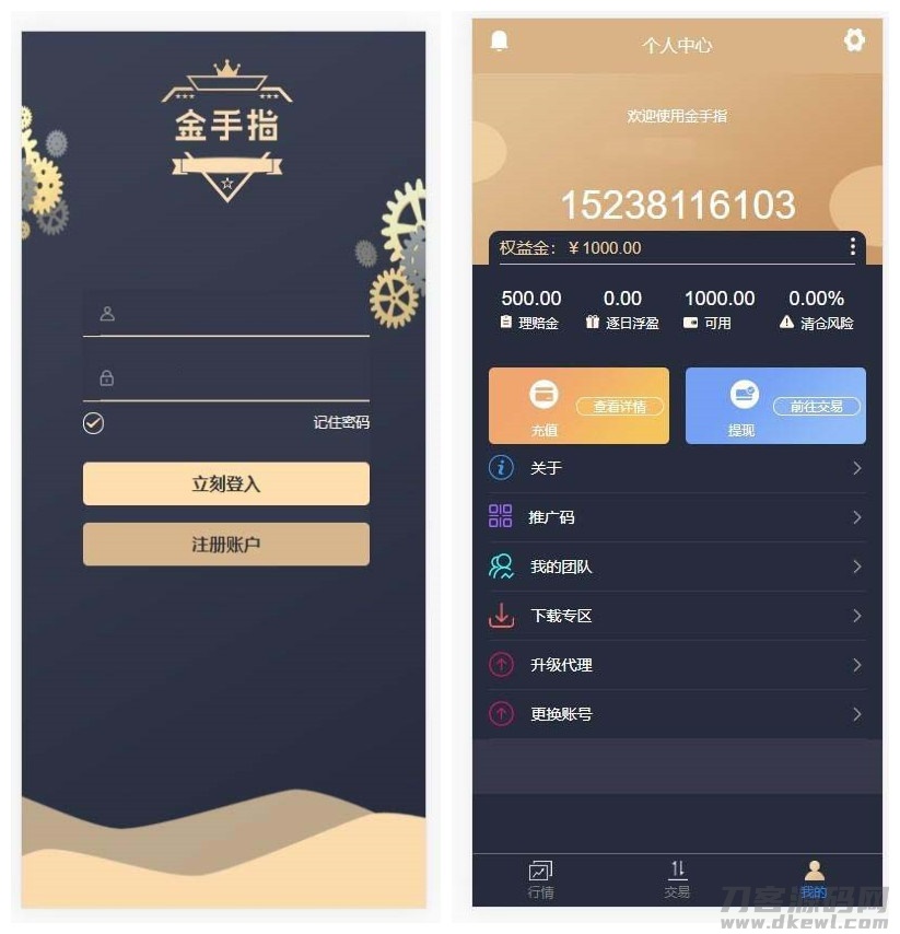 股票配资微交易平台+虚拟股票交易源码，金手指股票配资技术分享-七七源码网