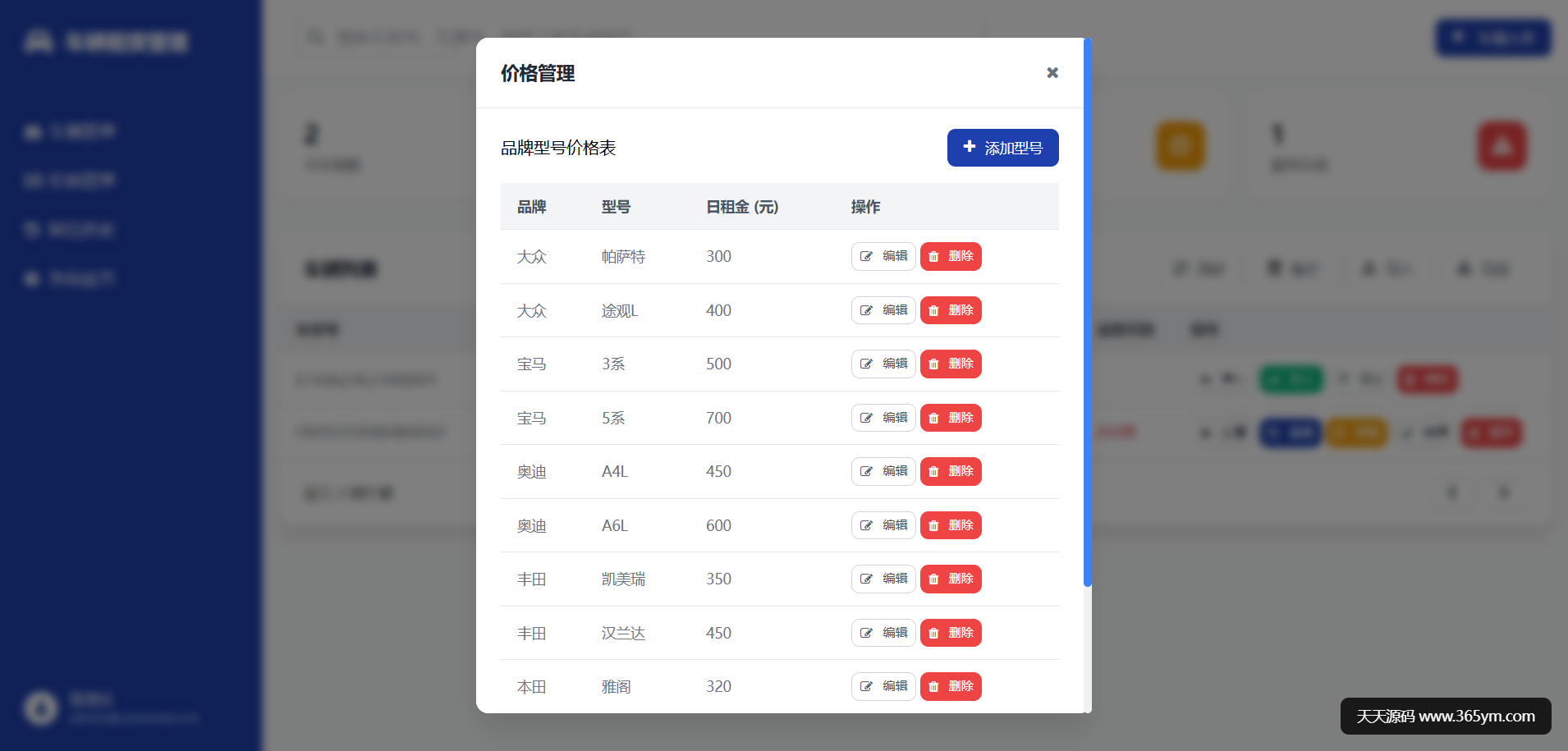 车辆租赁管理系统 HTML+JS轻量级 图片 车辆租赁管理系统 HTML+JS轻量级 图片