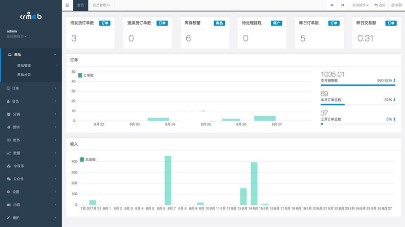 CRMeb电商系统V4.3开源版 TP6+Vue多端商城源码 图片 CRMeb电商系统V4.3开源版 TP6+Vue多端商城源码 图片