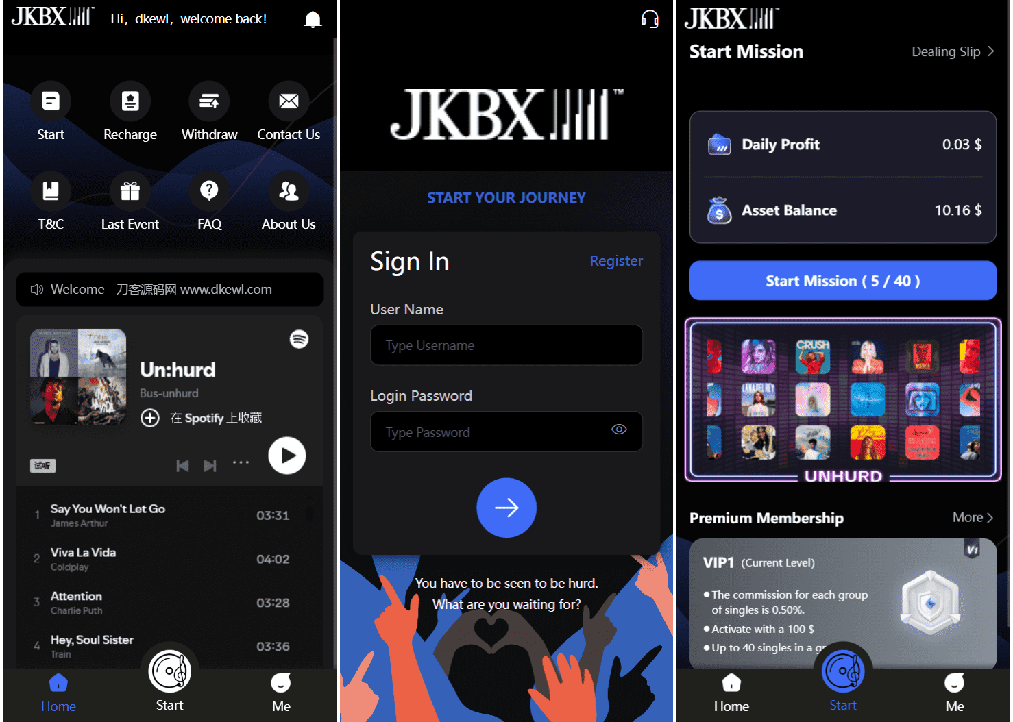 JKBX海外音乐抢单系统源码，Thinkphp框架版，全套搭建+运营教程，一站式解决方案-七七源码网