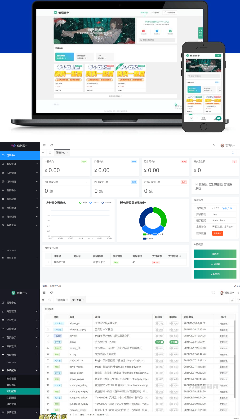 值联云卡自动售卡商业系统v2.0.0-七七源码网