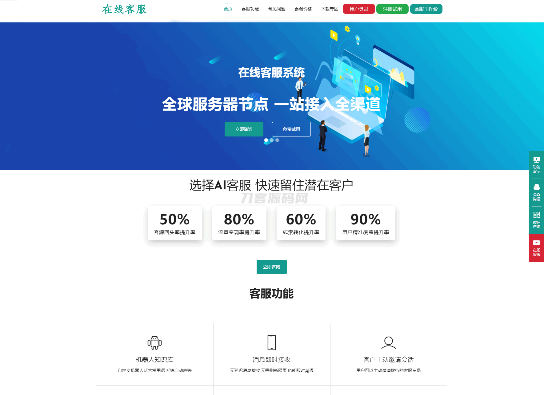在线客服系统源码（含运营级教程）下载-七七源码网