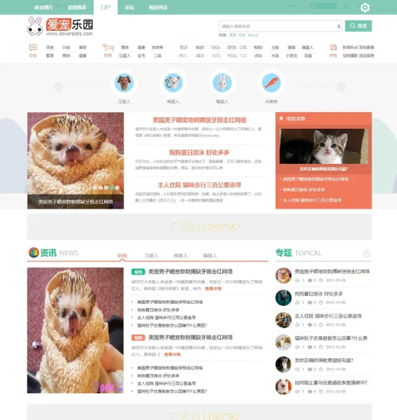 Discuz迪恩宠物社区模板宠物论坛网站源码 图片 Discuz迪恩宠物社区模板宠物论坛网站源码 图片
