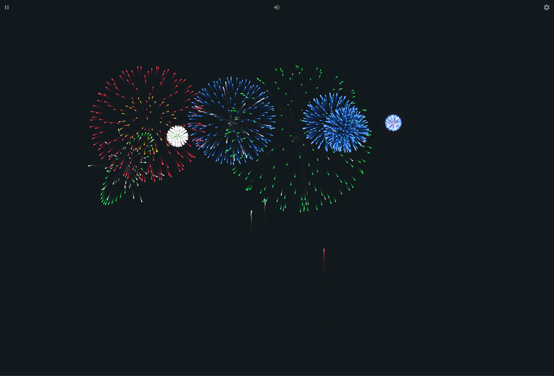 HTML5+JavaScript 烟花效果模拟器源码 图片