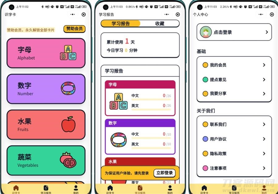 【嘟嘟早教卡】小程序源码+后台管理功能，免费分享，SEO优化版-七七源码网