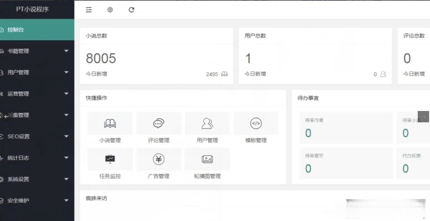 PT小说站PHP源码集成版：一键采集+会员+付费阅读系统-七七源码网