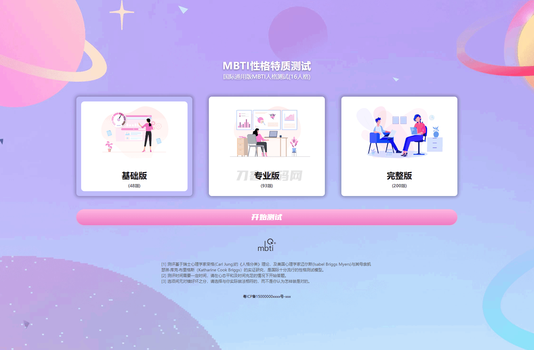 MBTI职业性格测试完整源码版，亲测有效，一键获取十六型人格测试工具-七七源码网