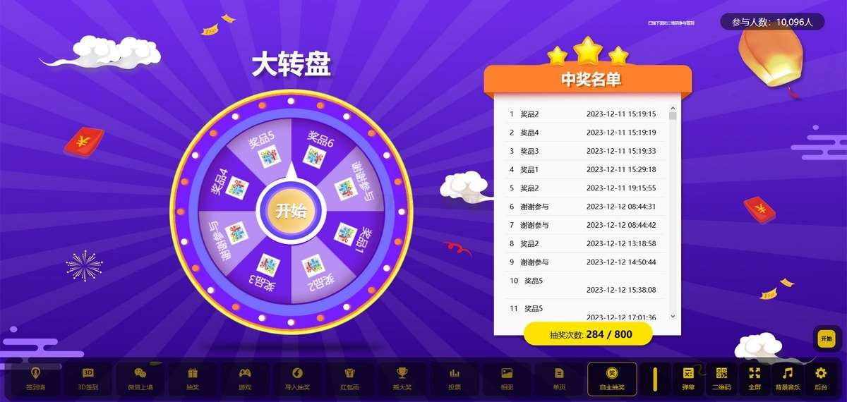 大屏幕互动系统PHP源码 图片