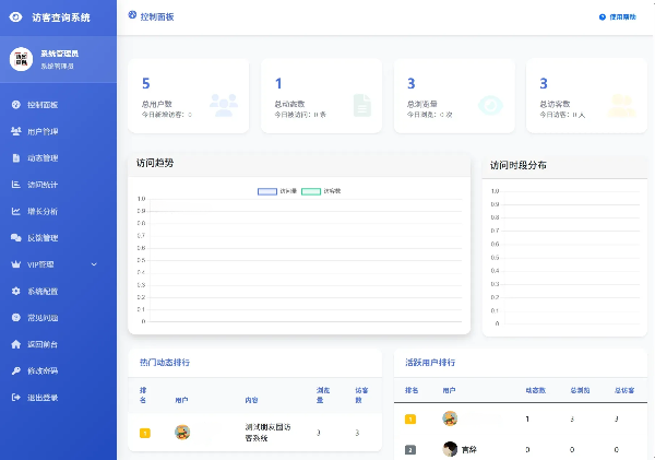 微信朋友圈访客记录系统修复版源码 图片