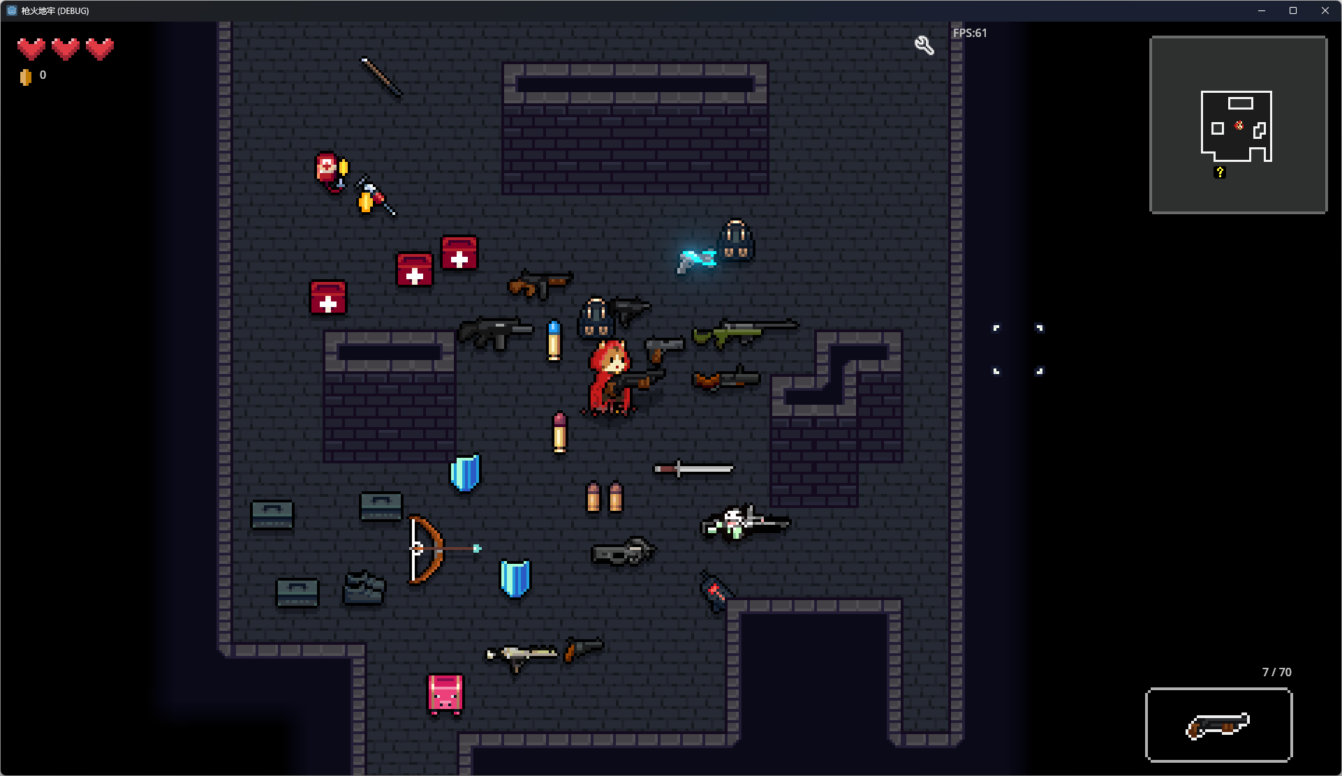 枪火地牢 Godot引擎 地牢射击 RogueLike 游戏源码-七七源码网