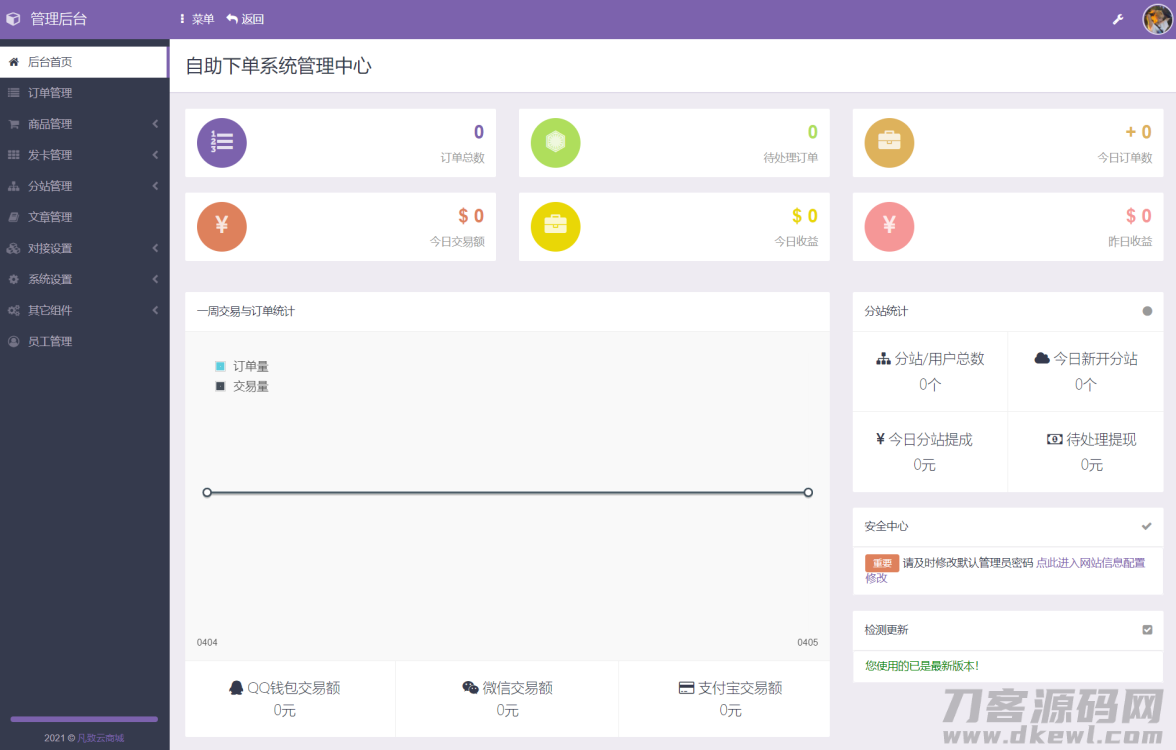 彩虹代刷6.6免授权版源码 | 后台自动更新 | 独家防黑技术保障-七七源码网